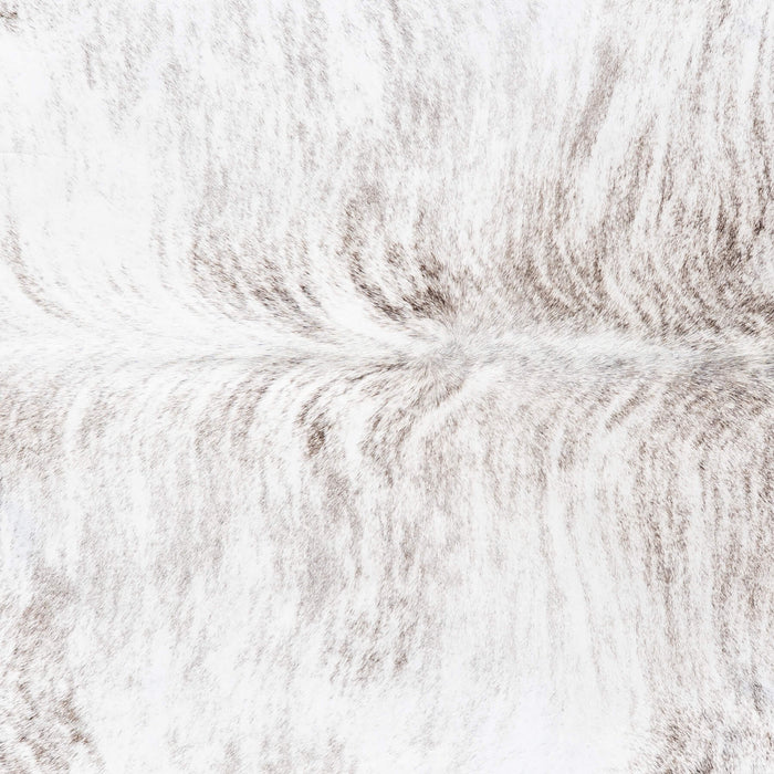 Brazilian Light Grey Brindle Cowhide Rug Size 7'9" L x 7'2" W 8868