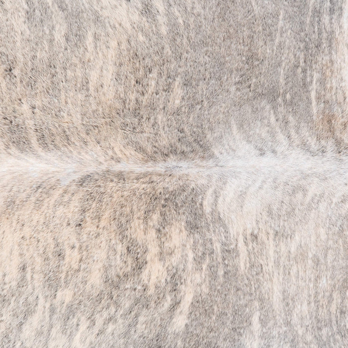 Brazilian Light Grey Brindle Cowhide Rug Size 7'9" L x 7'2" W 8869