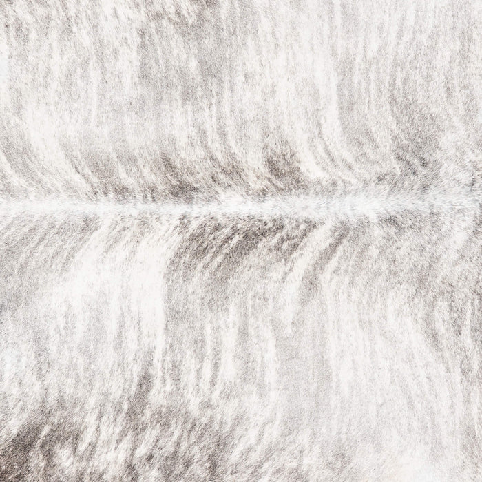 Brazilian Light Grey Brindle Cowhide Rug Size 6'9" L x 6'3" W 8875
