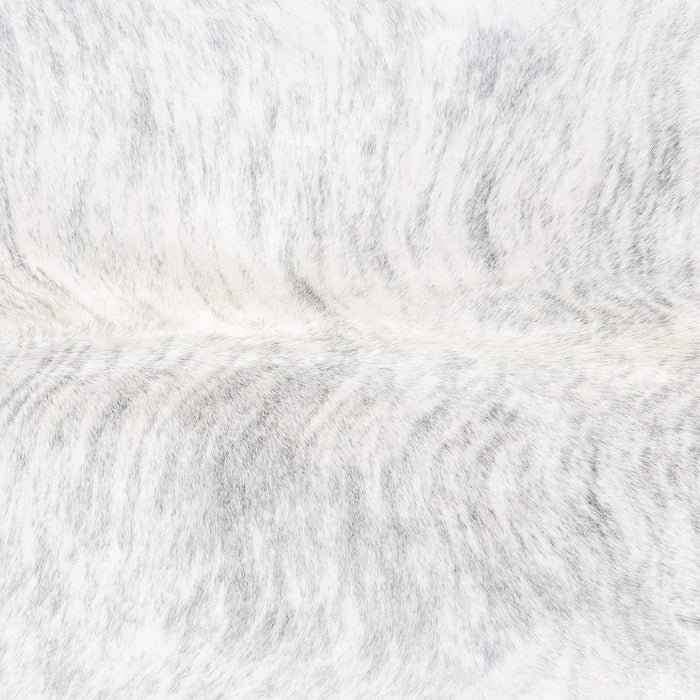 Brazilian Light Grey Brindle Cowhide Rug Size 7'3" L x 6'1" W 8878