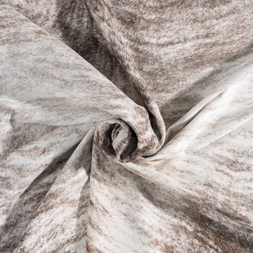 Brazilian Light Grey Brindle Cowhide Rug Size 6'5" L x 5'5" W 8885