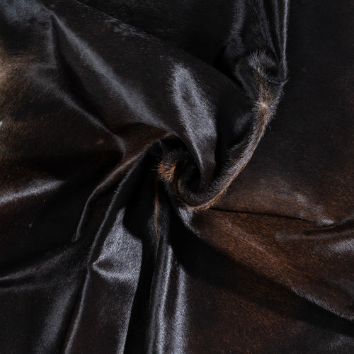 Brazilian Mahogany Cowhide Rug Size 6'7" L x 6'2" W 8896