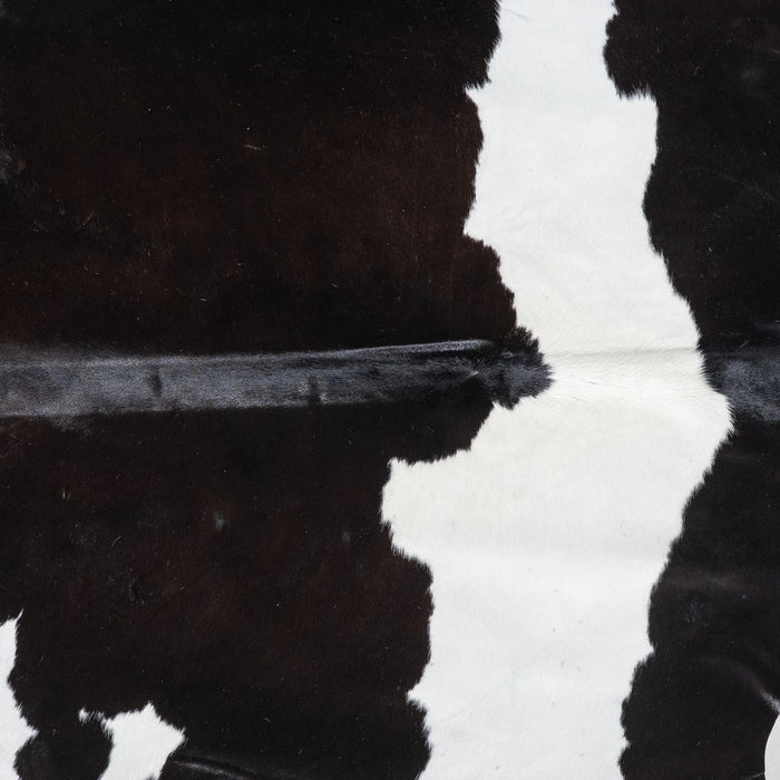 Brazilian Black and White Cowhide Rug Size 7'5" L x 6'7" W 8901