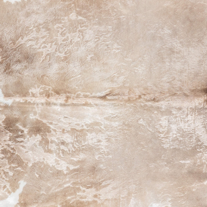 Brazilian Palomino and White Cowhide Rug Size 7'9" L x 7'5" W 8924