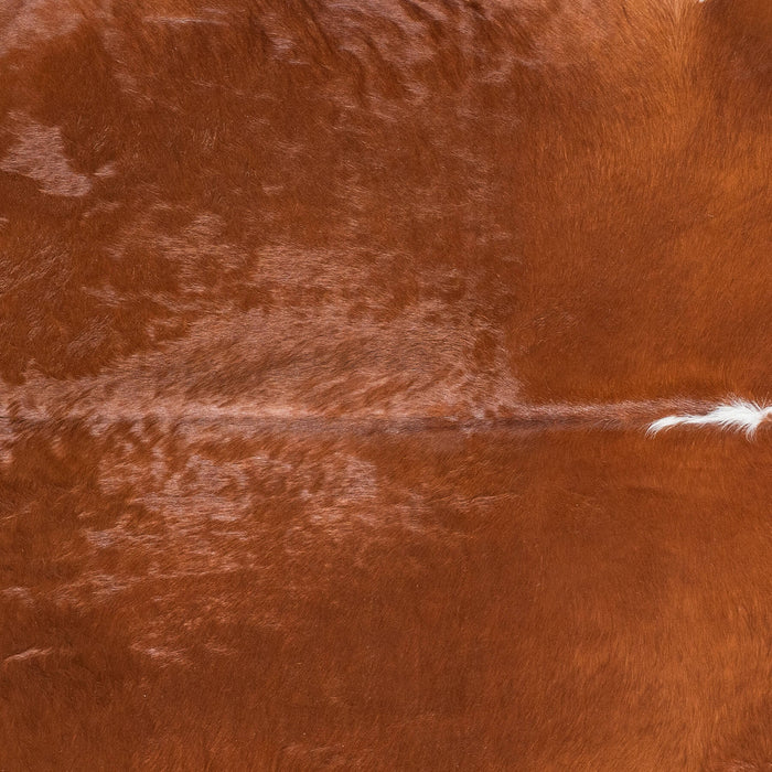 Brazilian Brown and White Cowhide Rug Size 7'5" L x 7'2" W 8938