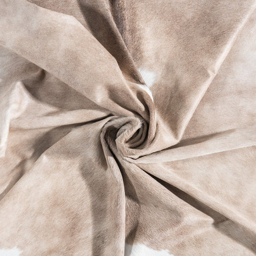 Brazilian Palomino and White Cowhide Rug Size 8'5" L x 7'10" W 8944