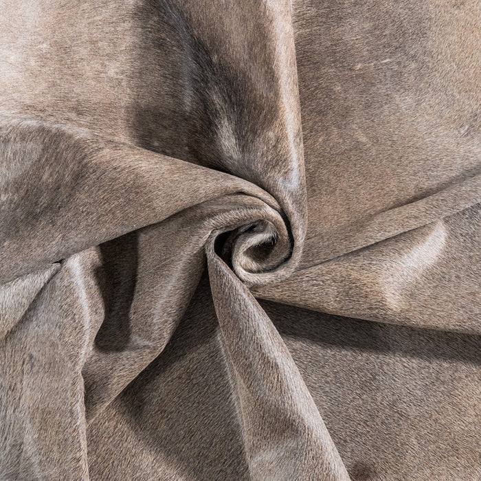 Brazilian Grey Palomino Cowhide Rug Size 7'5" L x 6'4" W 8946