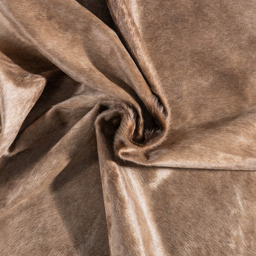Brazilian Beige Cowhide Rug Size 7'4" L x 6'8" W 8947