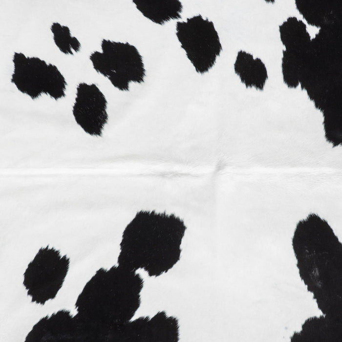 Brazilian Black and White Cowhide Rug Size 8'2" L x 6'11" W 8952