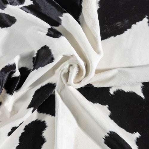 Brazilian Black and White Cowhide Rug Size 8'2" L x 6'11" W 8952
