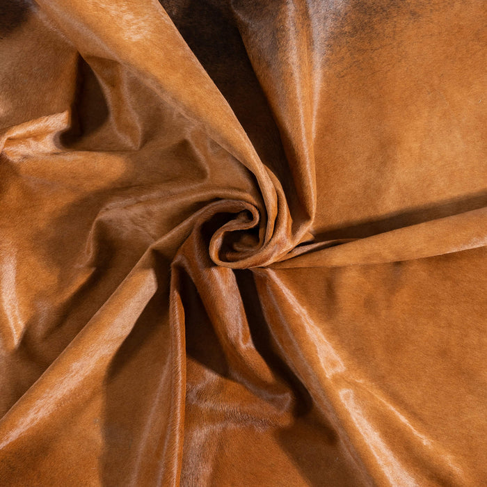 Brazilian Mahogany Cowhide Rug Size 7'10" L x 7'6" W 8966