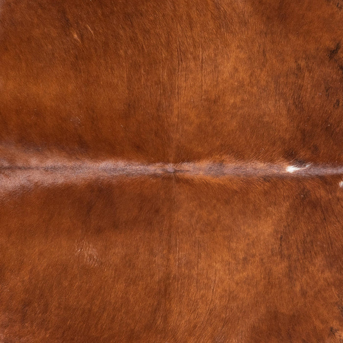 Brazilian Brown and White Cowhide Rug Size 7'7" L x 6'2" W 8994