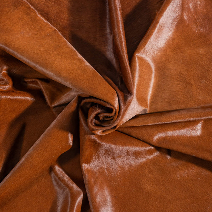 Brazilian Brown Cowhide Rug Size 8'4" L x 7'7" W 9005