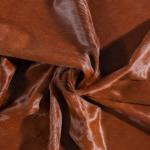 Brazilian Brown Cowhide Rug Size 7'3" L x 6'9" W 9009