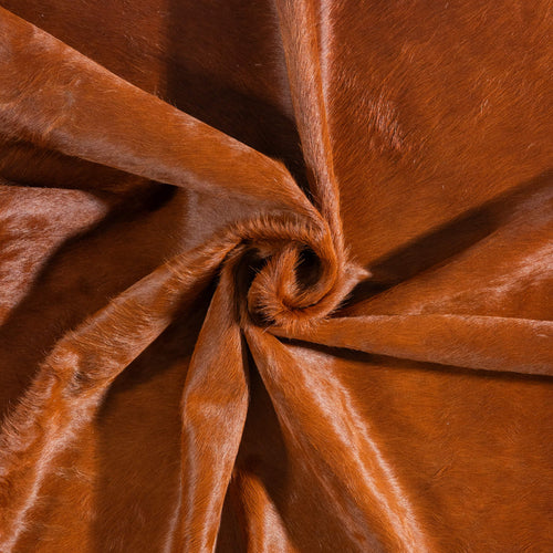 Brazilian Brown Cowhide Rug Size 7'4" L x 5'11" W 9012