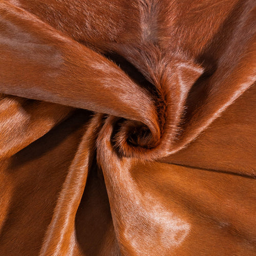 Brazilian Brown Cowhide Rug Size 6'8" L x 6'3" W 9017