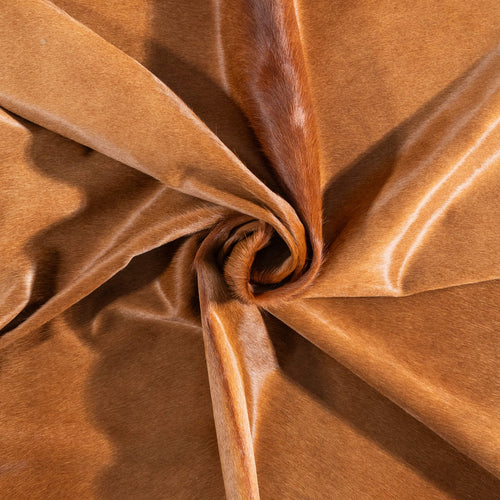 Brazilian Brown Cowhide Rug Size 6'8" L x 5'10" W 9019