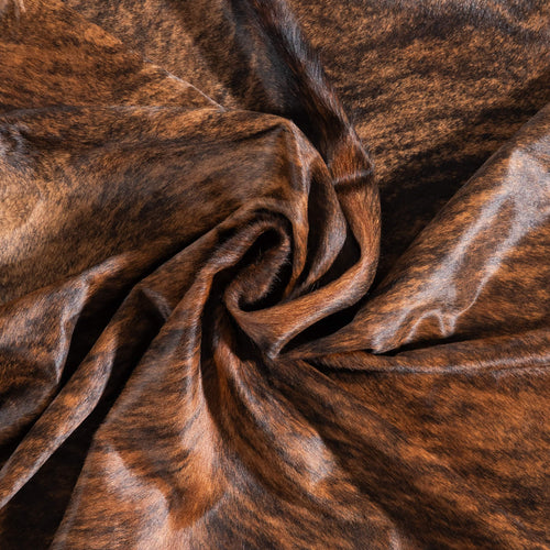 Brazilian Brindle Cowhide Rug Size 6'8" L x 6'2" W 9023