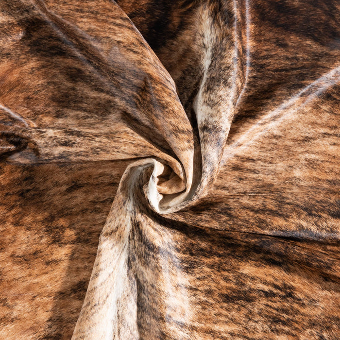 Brazilian Brindle Cowhide Rug Size 7'1" L x 5'8" W 9024