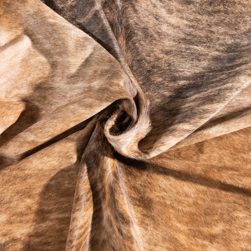 Brazilian Brindle Cowhide Rug Size 6'11" L x 6'2" W 9027