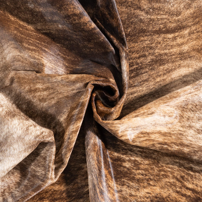 Brazilian Brindle Cowhide Rug Size 6'2" L x 5'8" W 9028