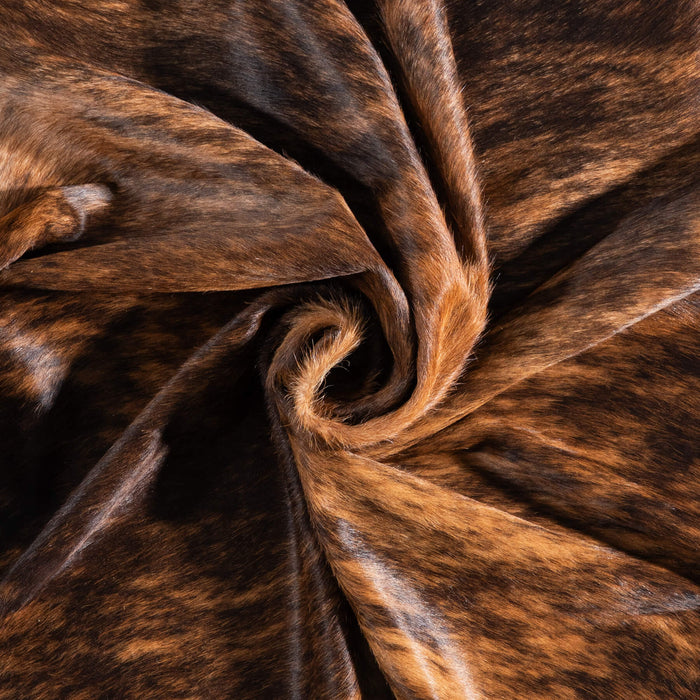 Brazilian Brindle Cowhide Rug Size 6'6" L x 6'3" W 9042