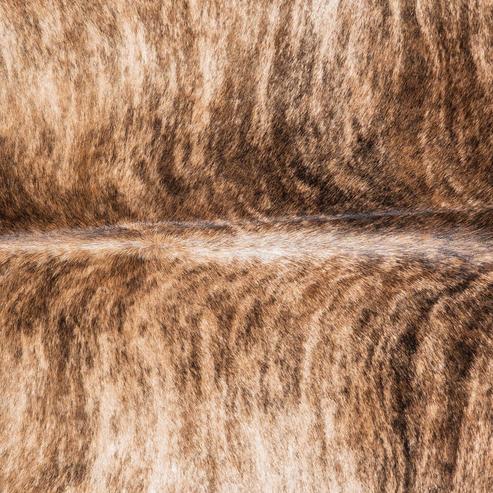 Brazilian Brindle Cowhide Rug Size 6'5" L x 5'0" W 9048