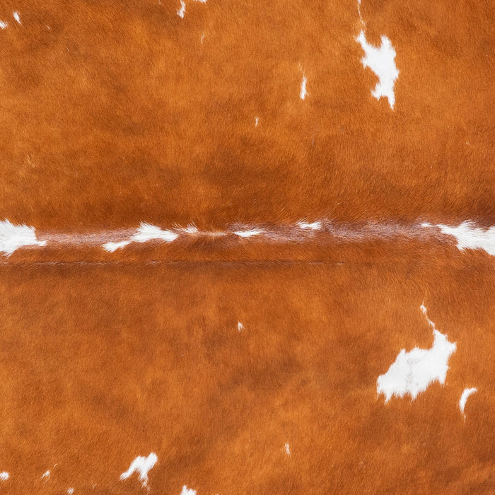 Brazilian Brown and White Cowhide Rug Size 6'7" L x 5'7" W 9083