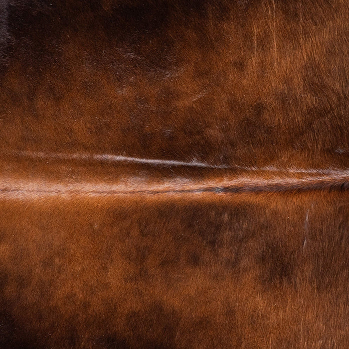 Brazilian Mahogany Cowhide Rug Size 6'7" L x 6'4" W 9087
