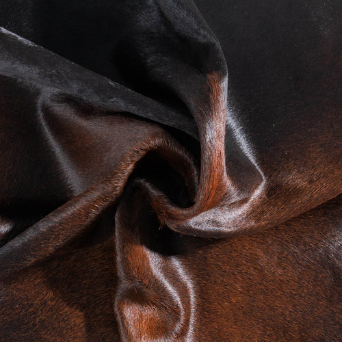 Brazilian Mahogany Cowhide Rug Size 6'9" L x 6'4" W 9093