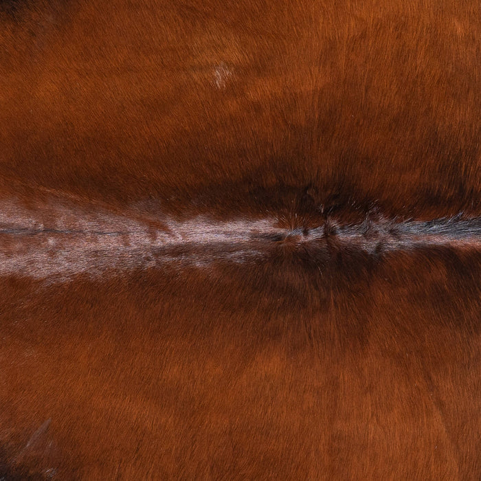 Brazilian Mahogany Cowhide Rug Size 6'4" L x 6'3" W 9099