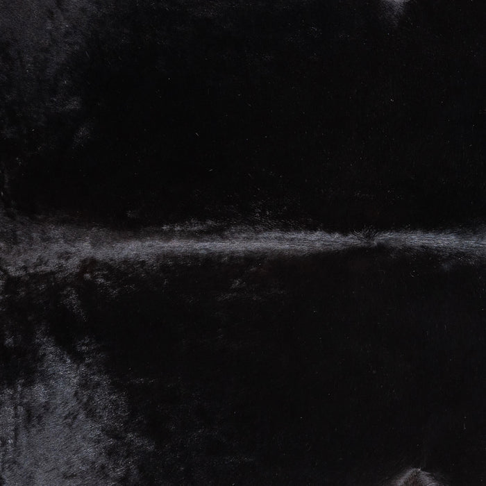 Brazilian Solid Black Cowhide Rug Size 7'9" L x 6'4" W 9103