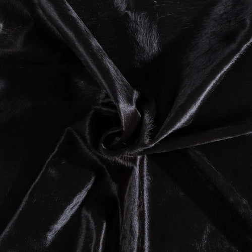 Brazilian Solid Black Cowhide Rug Size 7'9" L x 6'4" W 9103