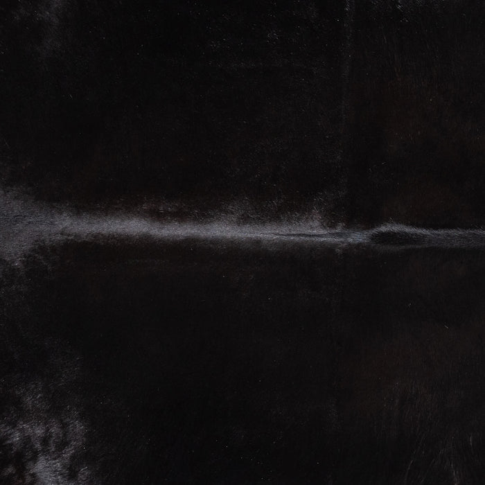 Brazilian Solid Black Cowhide Rug Size 7'3" L x 6'8" W 9104
