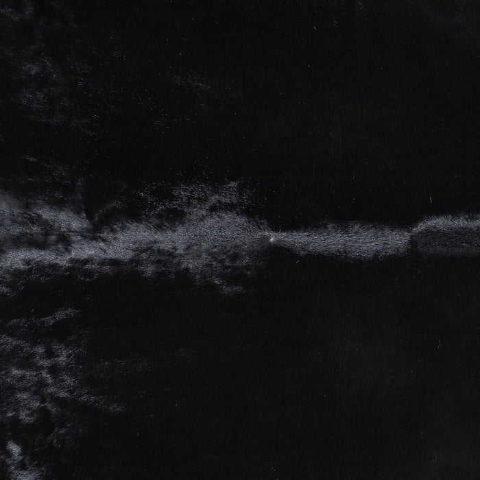 Brazilian Solid Black Cowhide Rug Size 6'5" L x 6'0" W 9119
