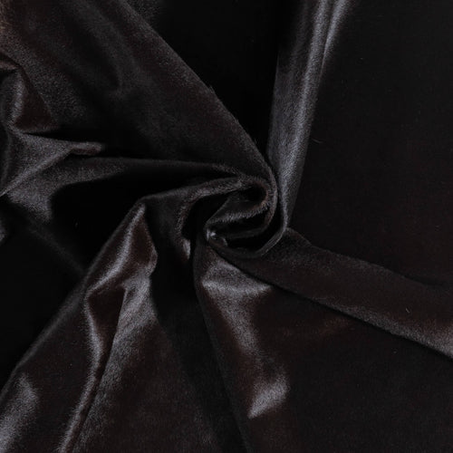 Brazilian Solid Black Cowhide Rug Size 6'8" L x 5'8" W 9123