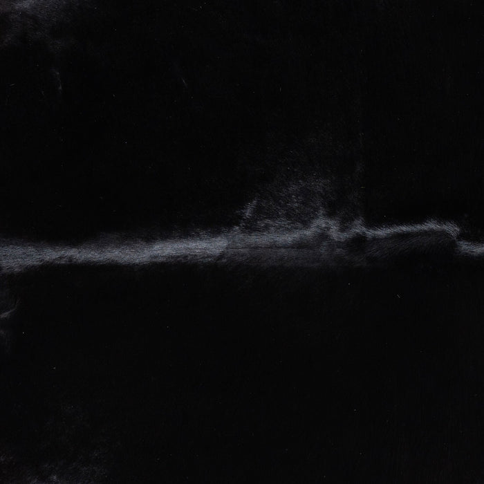 Brazilian Solid Black Cowhide Rug Size 7'8" L x 7'1" W 9140