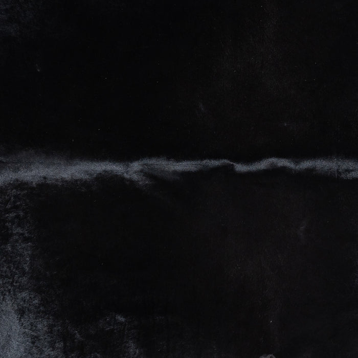 Brazilian Solid Black Cowhide Rug Size 7'9" L x 7'1" W 9144