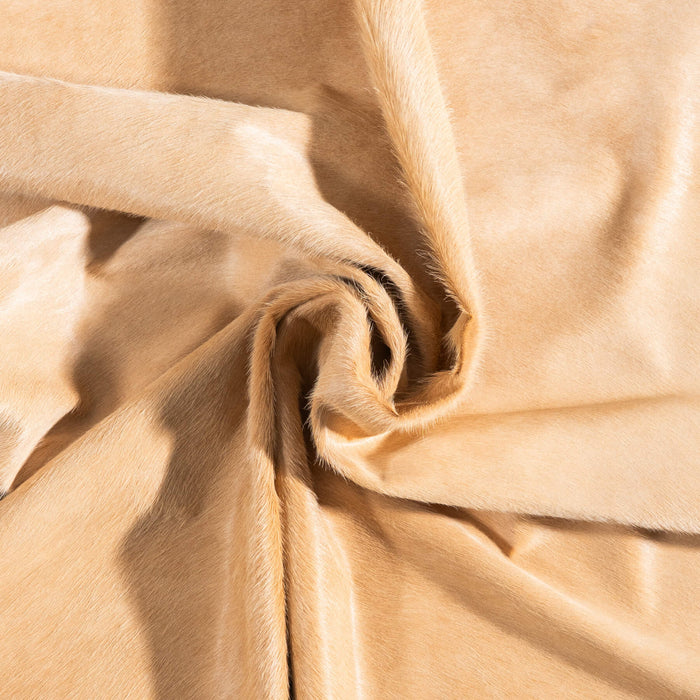 Brazilian Beige Cowhide Rug Size 6'11" L x 6'5" W 9170