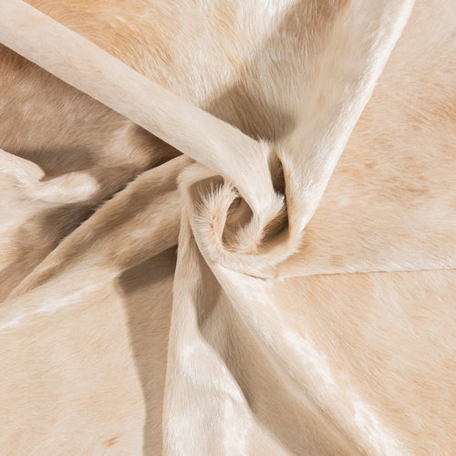 Brazilian Beige Cowhide Rug Size 7'1" L x 6'9" W 9173
