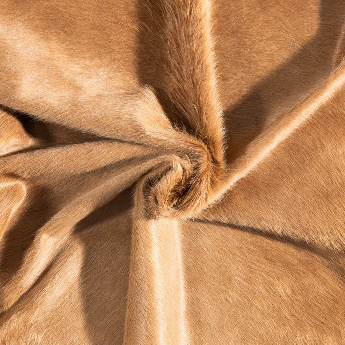 Brazilian Beige Cowhide Rug Size 6'8" L x 6'4" W 9179