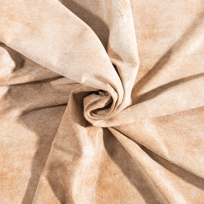 Brazilian Beige Cowhide Rug Size 7'9" L x 7'6" W 9182