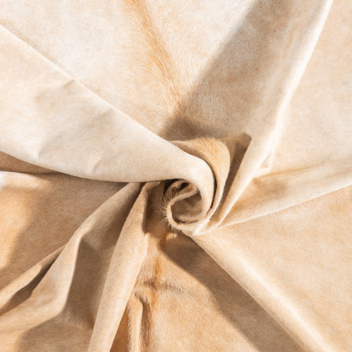 Brazilian Beige Cowhide Rug Size 7'9" L x 7'4" W 9183