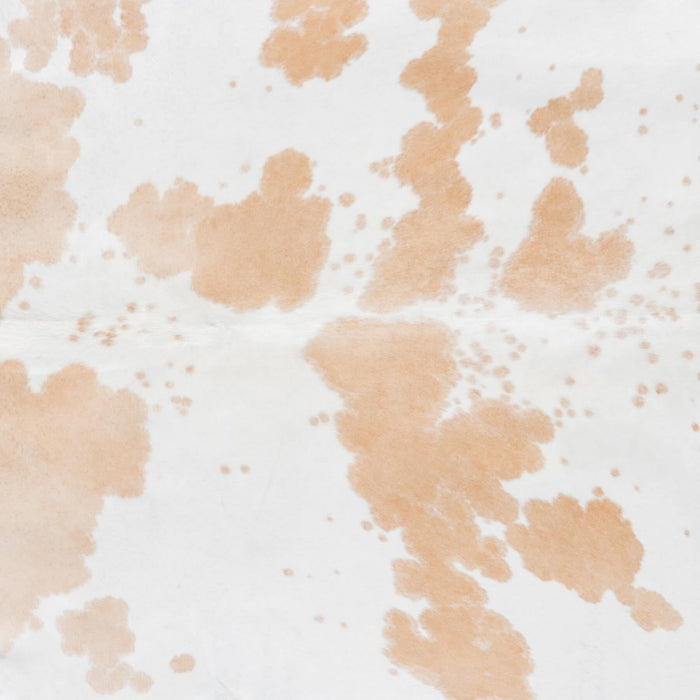 Brazilian Palomino and White Cowhide Rug Size 7'7" L x 6'4" W 9208