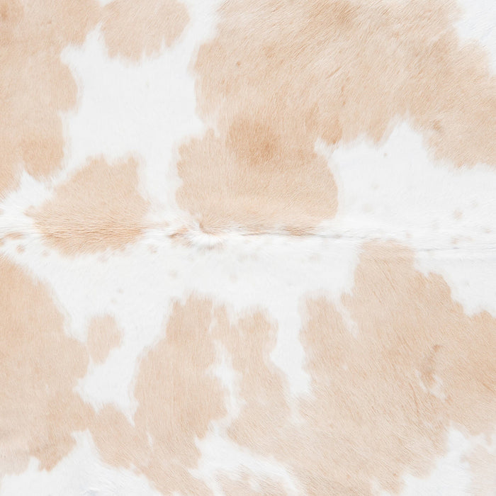 Brazilian Palomino and White Cowhide Rug Size 7'9" L x 6'7" W 9211