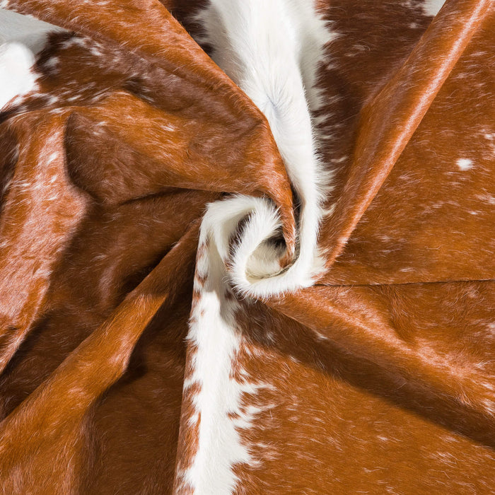 Brazilian Hereford Cowhide Rug Size 7'2" L x 6'1" W 9213