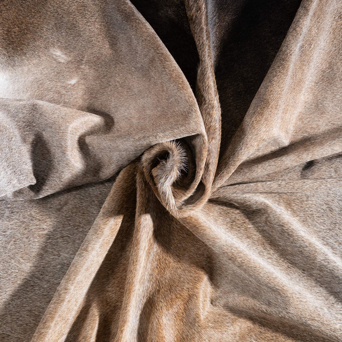 Brazilian Grey Palomino Cowhide Rug Size 8'5" L x 7'9" W 9225