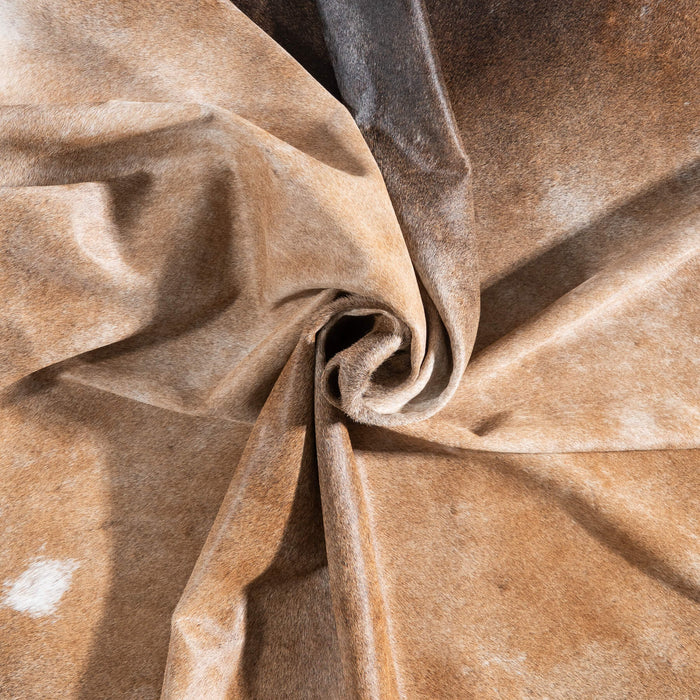 Brazilian Grey Palomino Cowhide Rug Size 8'5" L x 7'7" W 9229