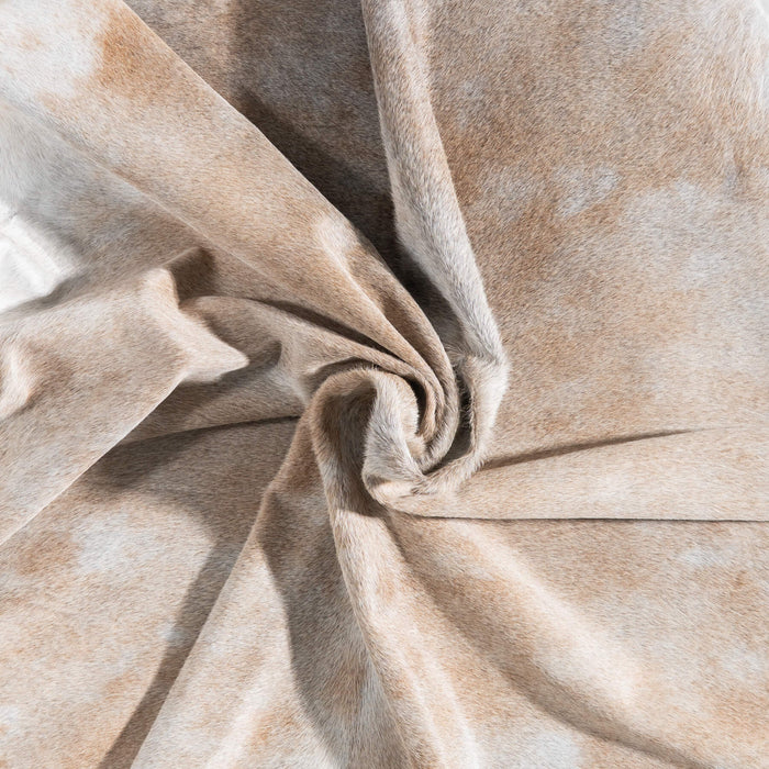Brazilian Grey Palomino Cowhide Rug Size 8'10" L x 7'10" W 9230