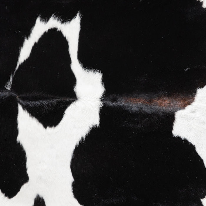 Black and White Cowhide Rug Size 7'0" L x 6'0" W 9232